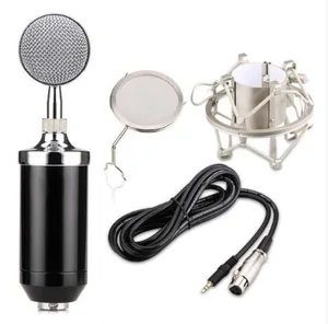 Capacitor microphone microfono karaoke small bottles condenser mic mobile computer recording network K song condenser microphone