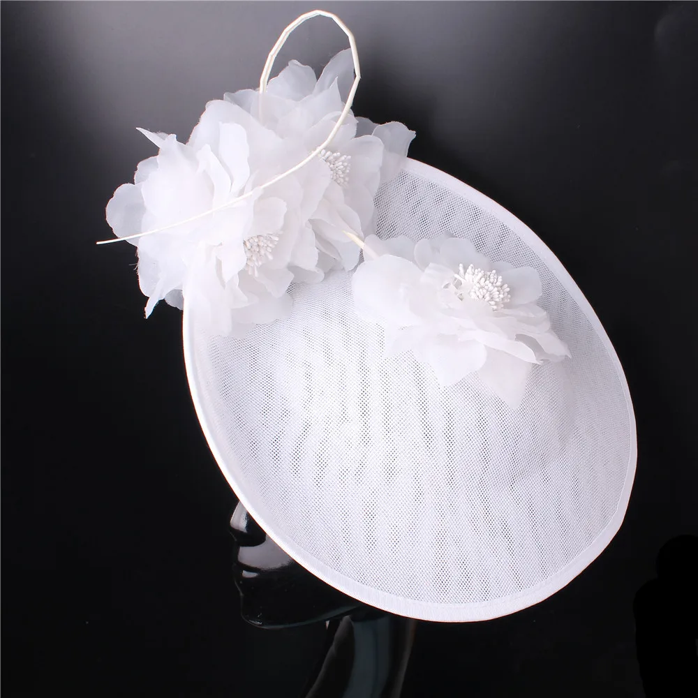 Женская винтажная фетровая шляпа элегантная розовая шелковая с цветами для