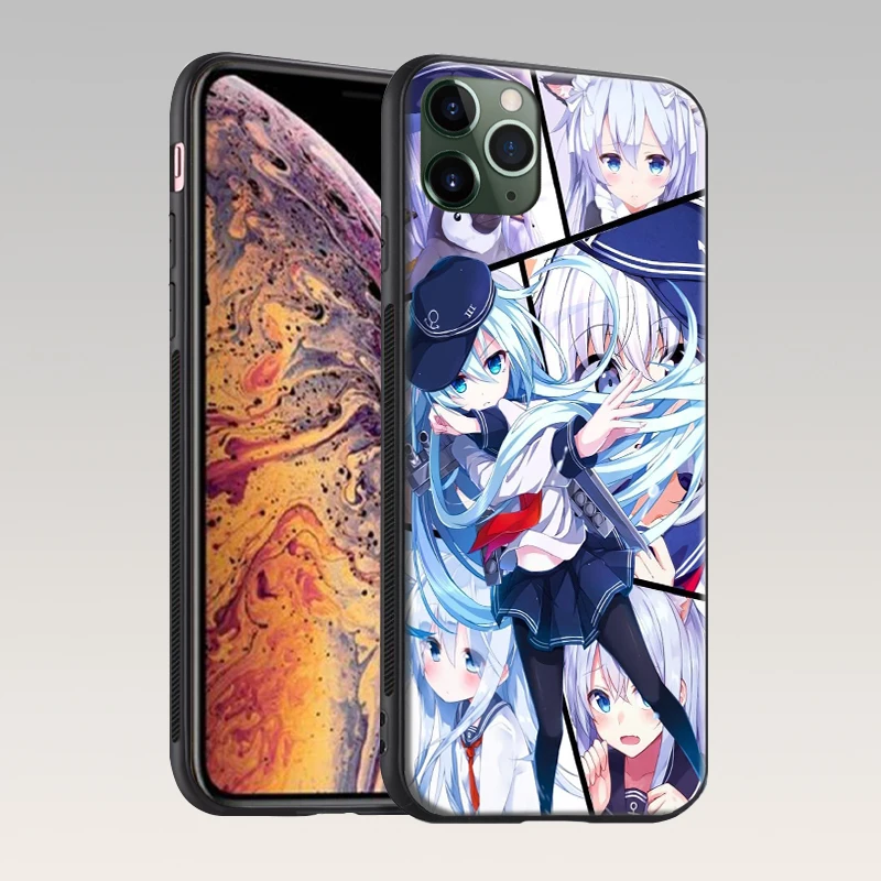 hibiki kantai collection soft silicone phone case cover shell for iphone 6 6s 7 8 plus x xr xs 11 pro max free global shipping