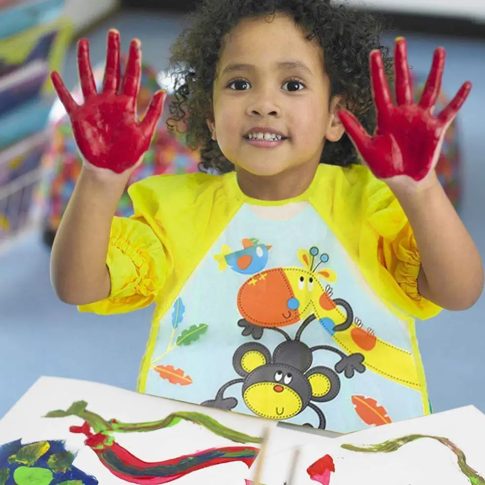 

Детские нагрудники, водонепроницаемый фартук с длинным рукавом, детские нагрудники для кормления младенцев, Комбинезоны для кормления, мою...