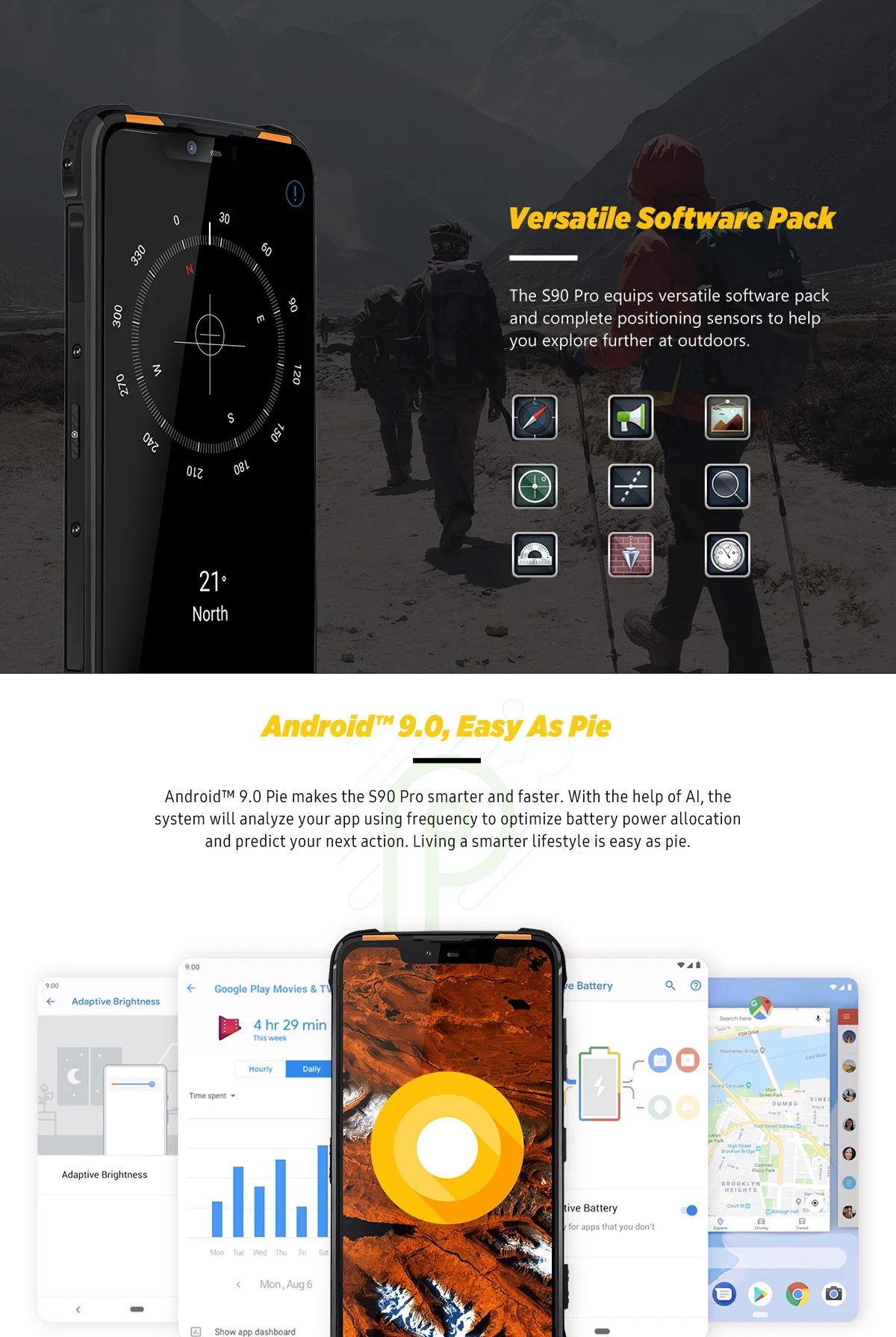 IP68 DOOGEE S90 Pro модульный прочный мобильный телефон Helio P70 Восьмиядерный 6 ГБ 128 ГБ 6,18 дюйма дисплей 12V2A 5050 мАч 16MP+ 8MP Android 9
