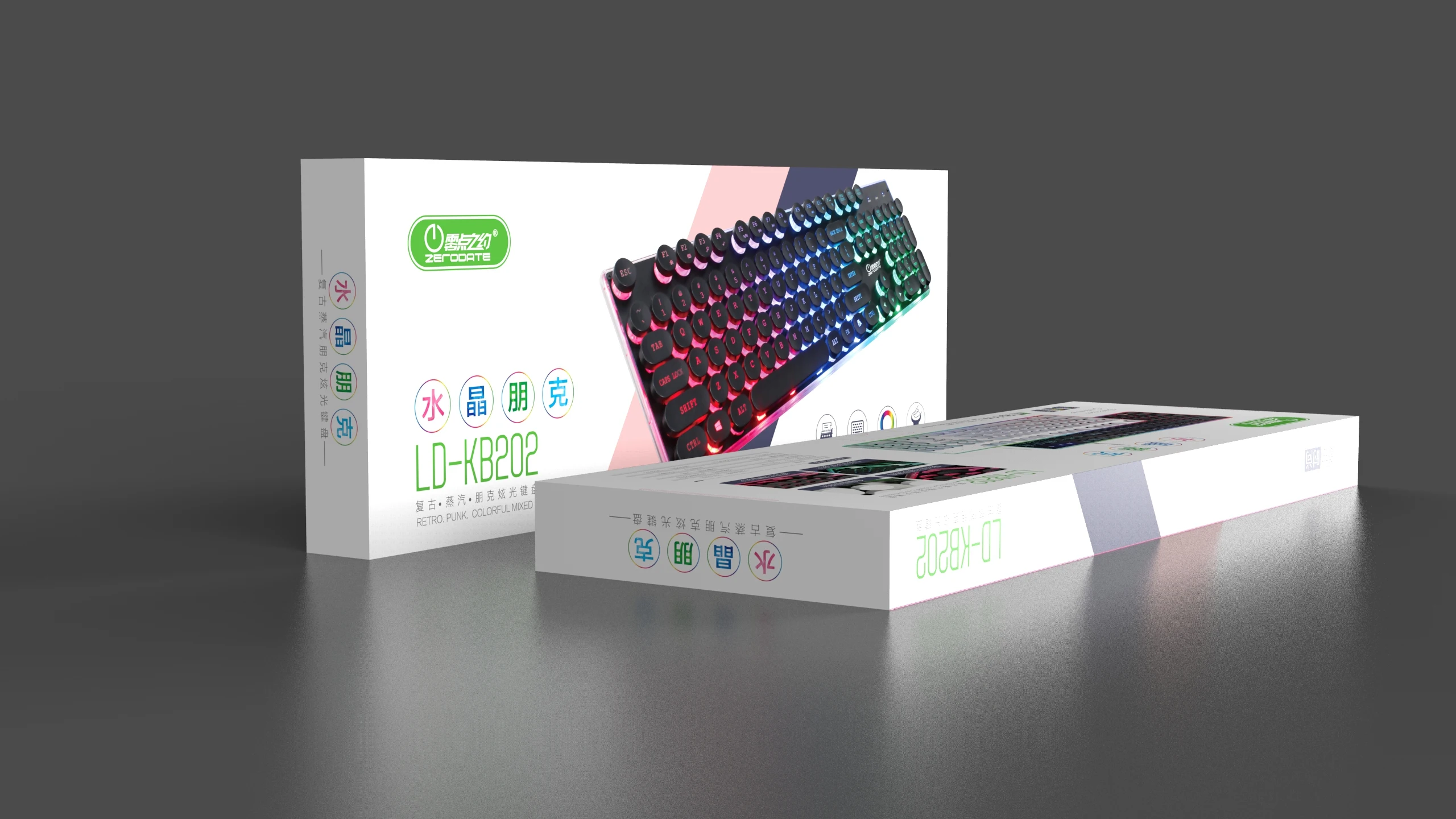 1,5 м Проводная RGB подсветка английская клавиатура 104 клавиши панк ключ Кепка Ретро стиль металлическая панель игровая клавиатура