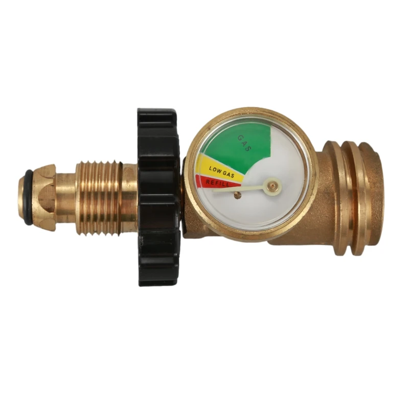 US overpressure and super flow leak detection automatically closes the propane tank pressure gauge cylinder adapter with protect |