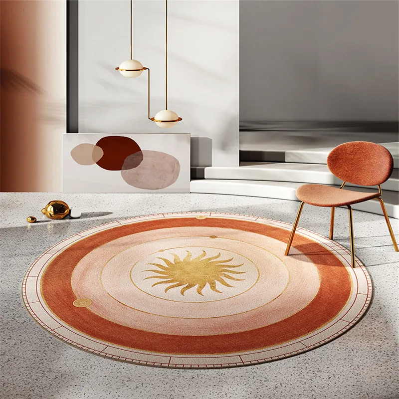 

Nordic Home Round Carpets for Large Living Room Decoration Bedroom Lounge Rug Entrance Door Mat Bedside Blanket Blanket Basket
