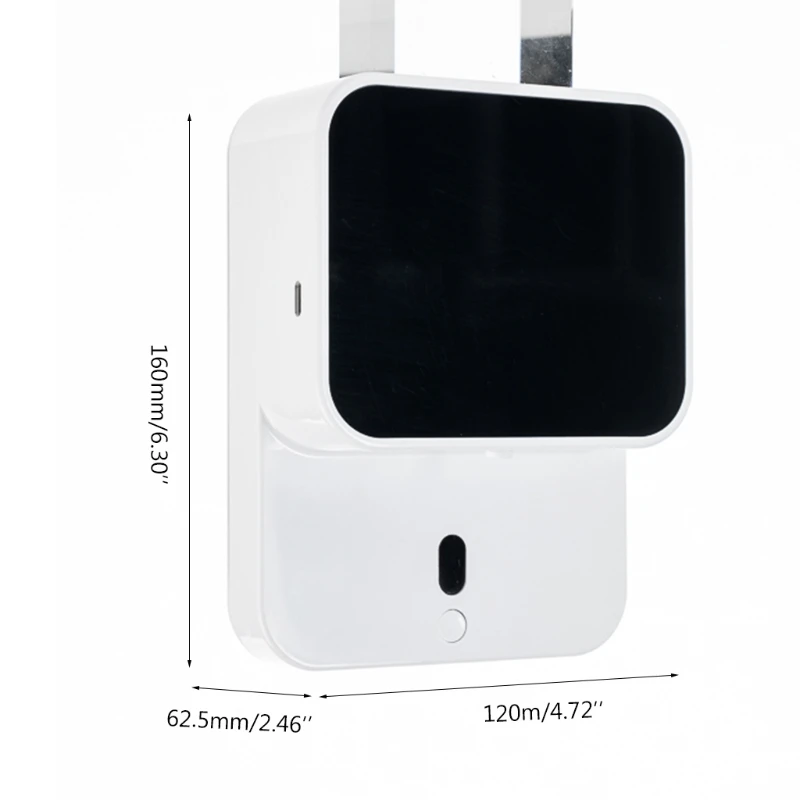 

OOTDTY Wall-mounted Automatic Induction Foam Soap Dispenser Household Smart Infrared Sensor Hand Washing Machine LED Screen