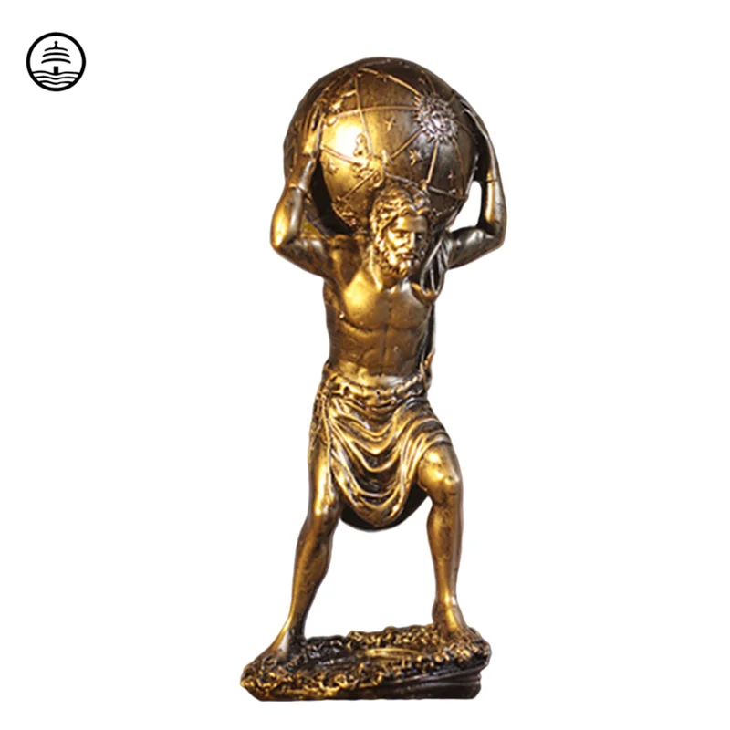 

Древняя Греция воин атланс современный декор для гостиной аксессуары фигурка домашний декор Hercules статуи и скульптуры A804