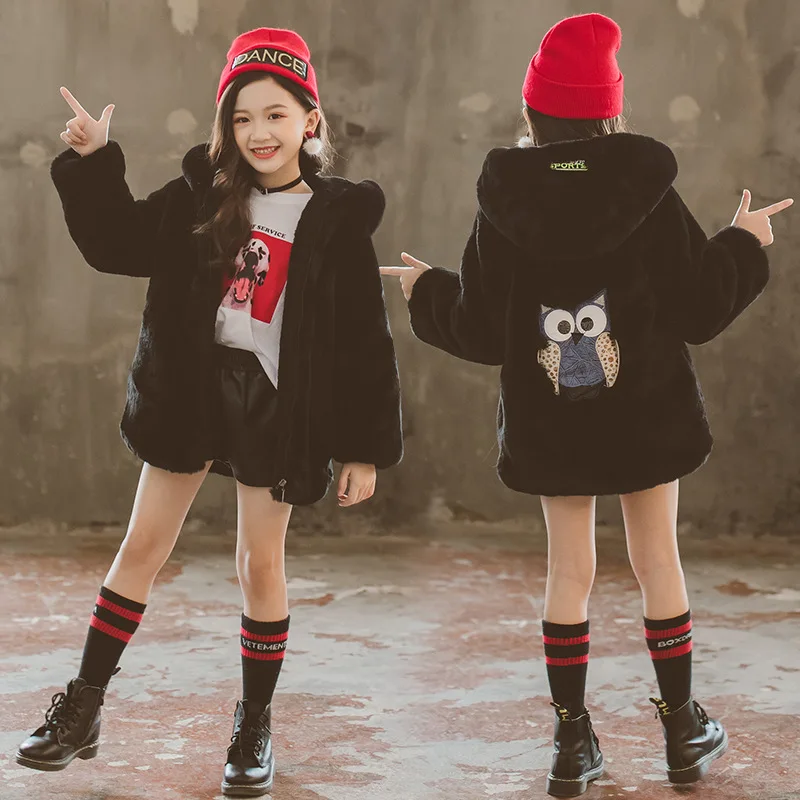 

Toddler Girl Clothes Winter 2021 Jacket Coat Girl Jacket Winter Fur Teenage Student Clothing Thick Warm Outerwear