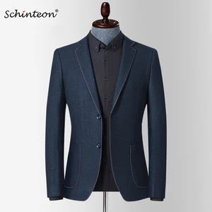 Мужской новый корейский Блейзер Schinteon, приталенная куртка, верхняя одежда, высококачественная повседневная весенняя одежда для вечерние ринки и свадьбы