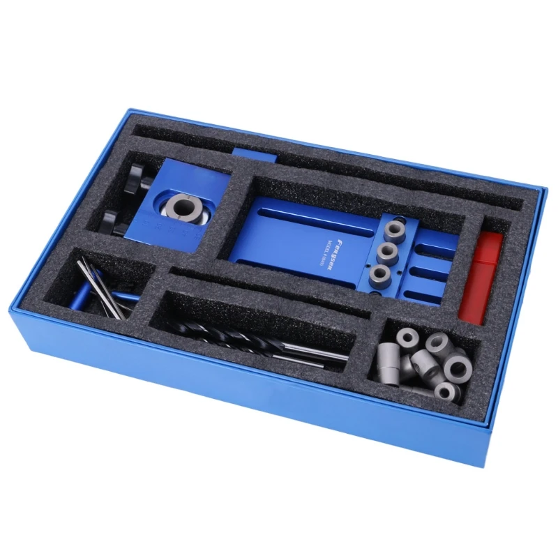 

Набор столярных инструментов «сделай сам», комплект высокоточных приспособлений для дюбелей, направляющая для сверления, 3 в 1