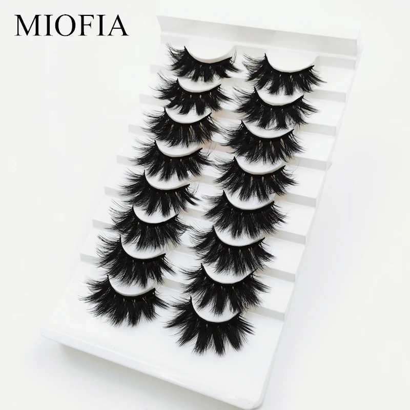3D норковые ресницы MIOFIA 5/8 пар натуральные накладные драматические для