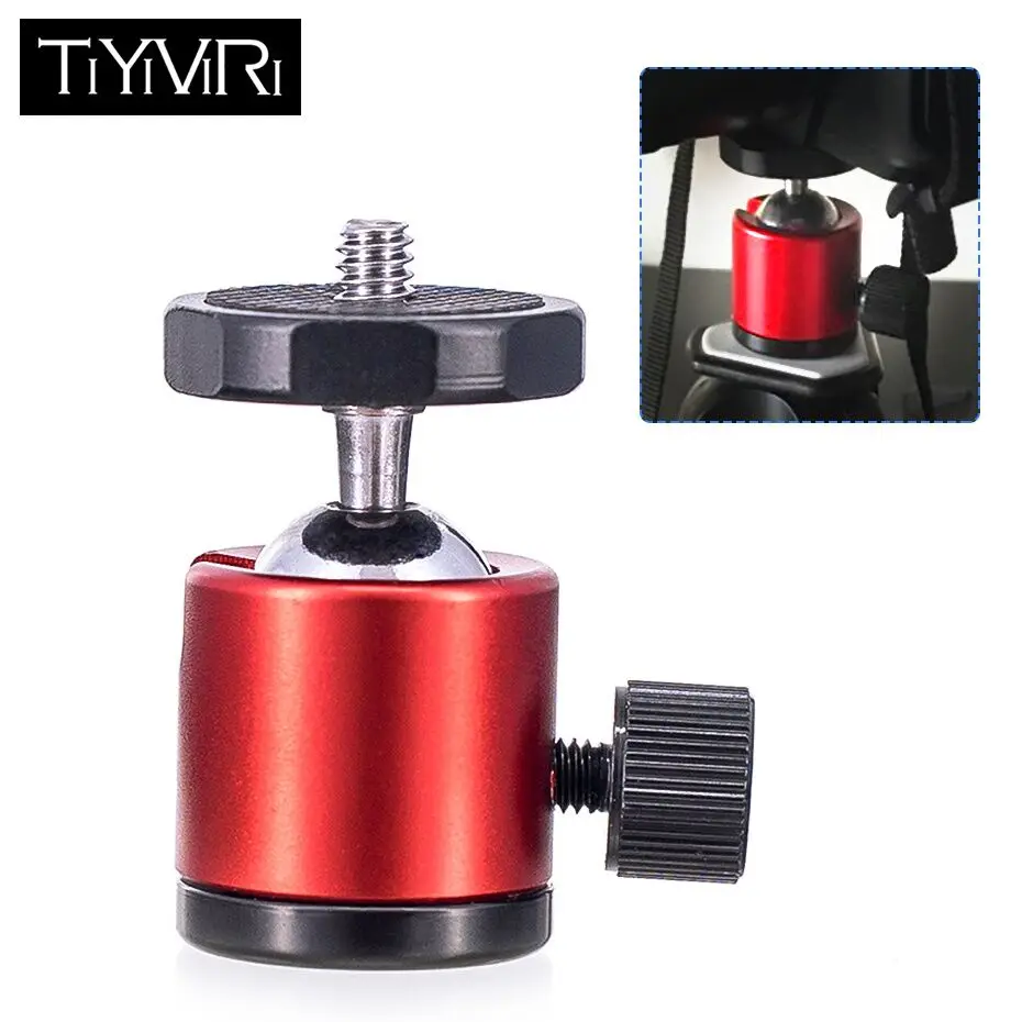 TiYiViRi Mini Ball Head 1/4&quot Mount for Camera Tripod ballhead Nikon Canon DSLR Dsr Stand camera tripod|Штативные головки| |