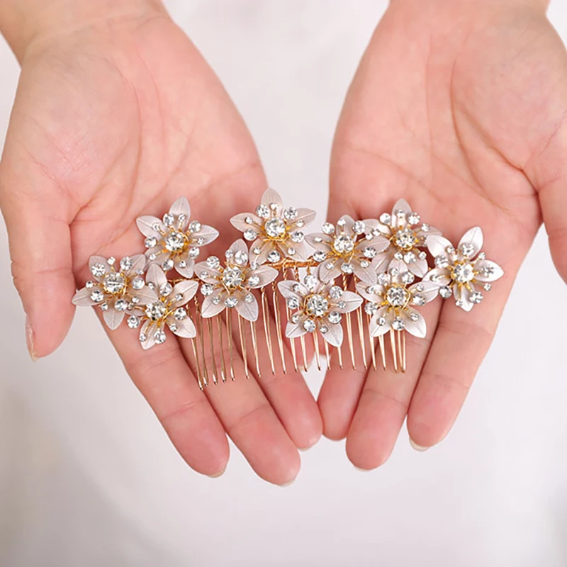 Винтажные Свадебные украшения для волос золотые вуалетки ручная работа головные