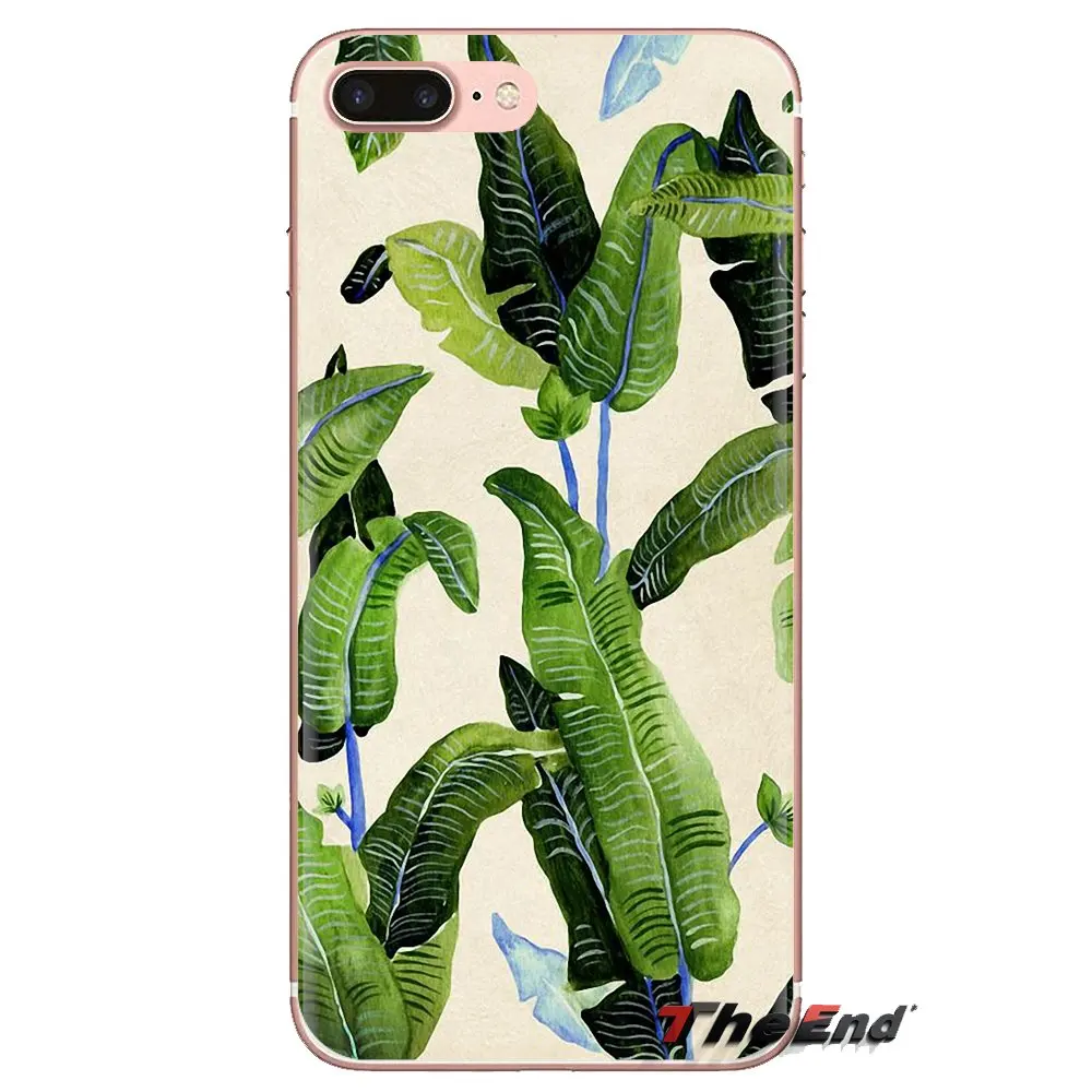 Phone Covers Plantain Banana Leaves Plants For iPhone XS Max XR X 4 4S 5 5S 5C SE 6 6S 7 8 Plus Samsung Galaxy J1 J3 J5 J7 A3 A5 |