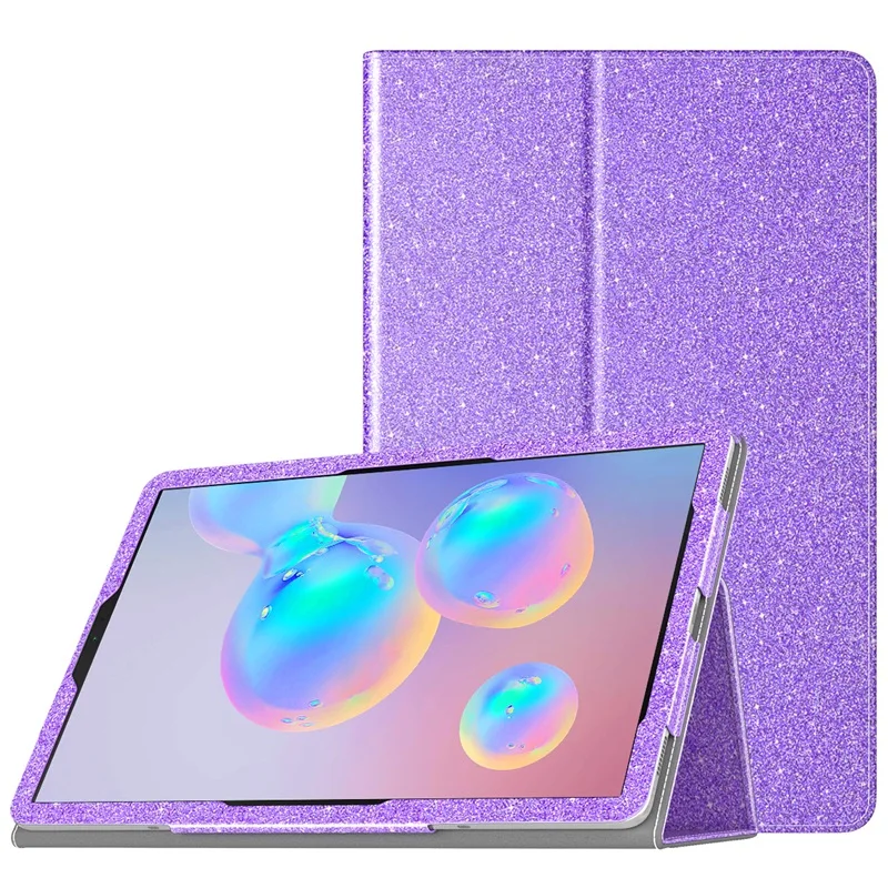 S purple Чехол-книжка для Samsung Galaxy Tab S6 10,5 дюймов планшет, премиум складная подставка тонкий умный чехол для Galaxy Tab S6 10,5 - Цвет: S purple