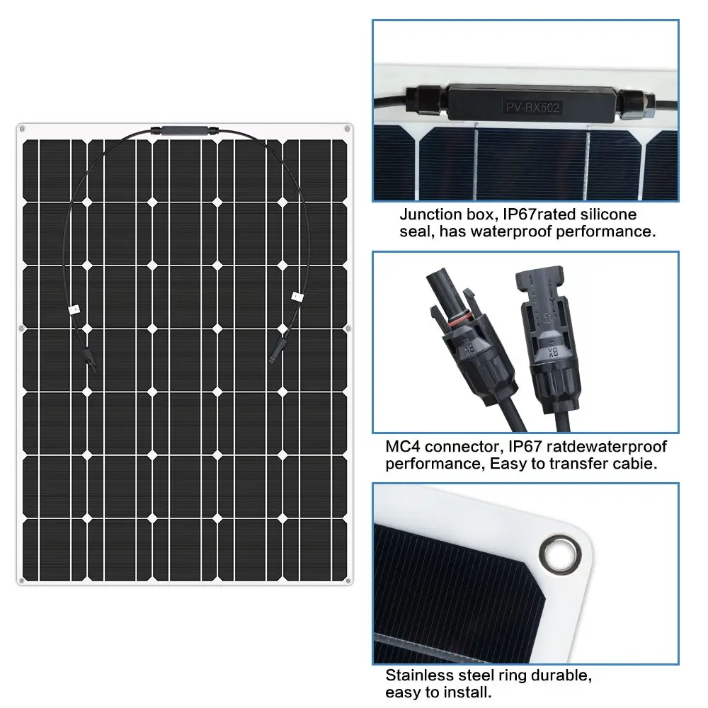320w flexible solar panel 12v 18v panel solar power bank for home energy system generator kit complete painel for camping car free global shipping