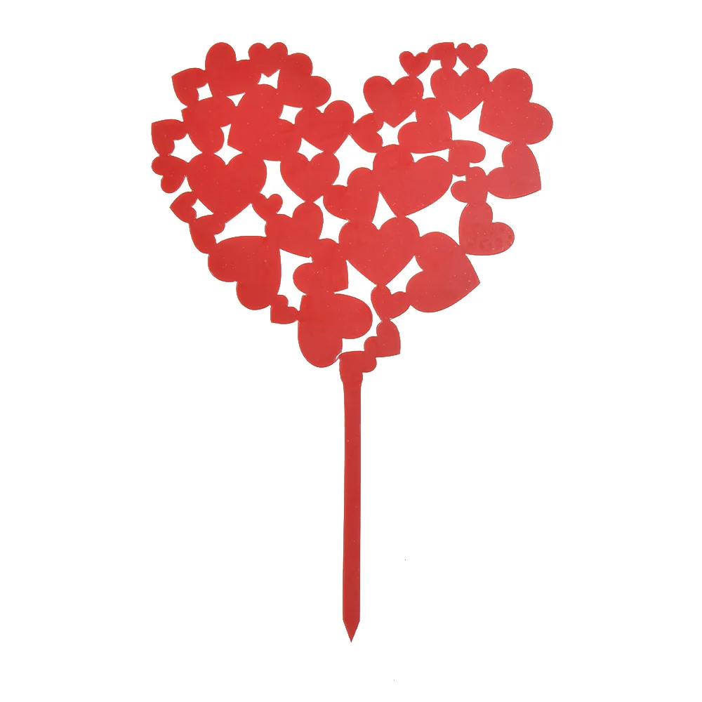 Топпер для торта на День Св. Валентина золотой акриловый кексов с любовным