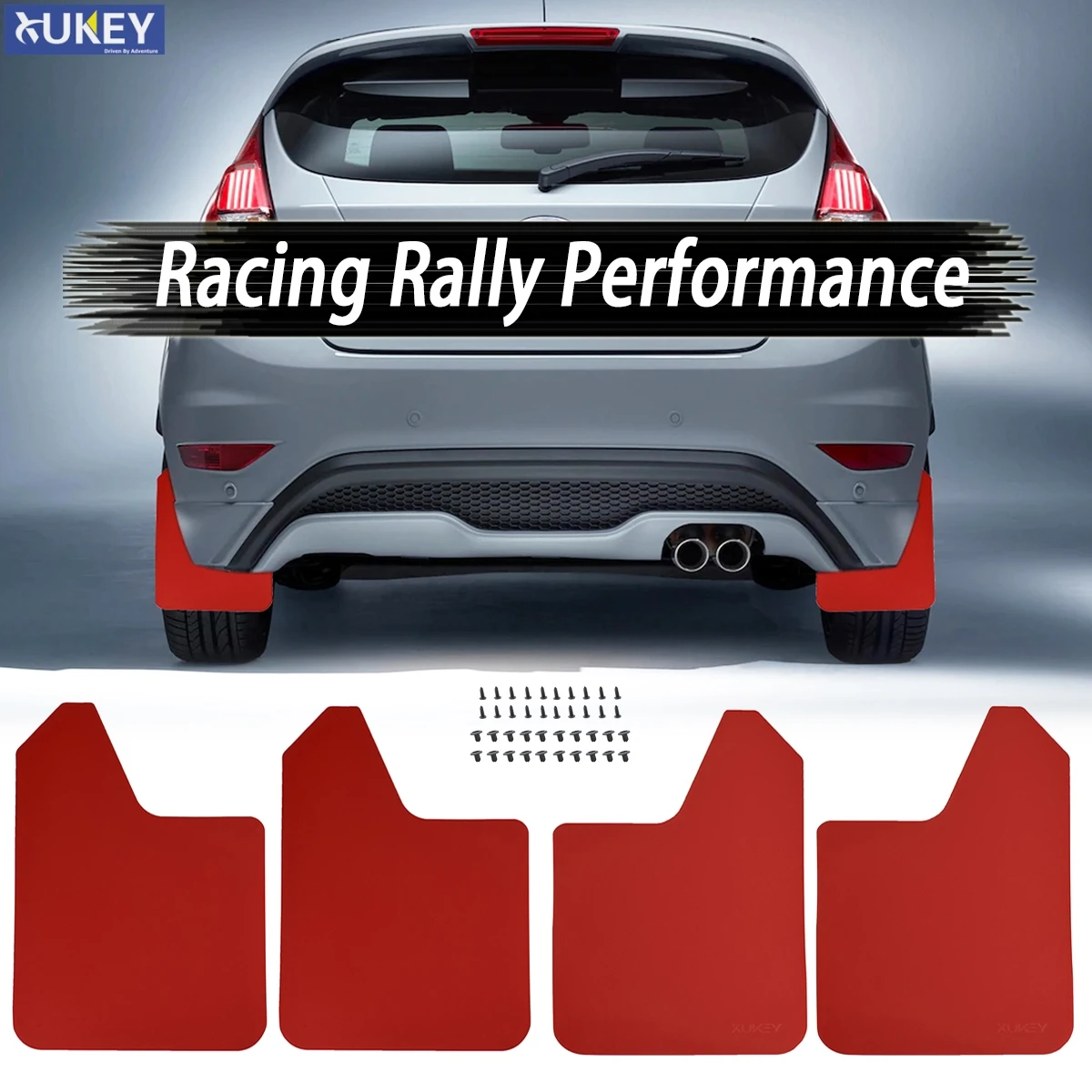 Красные Брызговики брызговики для Ford Fiesta ST ST180 Active Sport RS Line Zetec S XR4