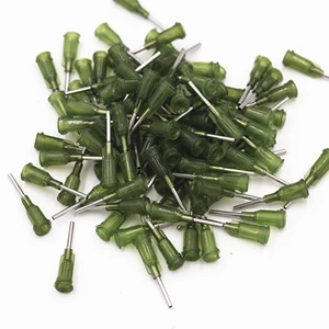 100 шт 14 г прецизионная пассивная S.S. Наконечники для объектива с PP Safetylok концентратором, 0,5 