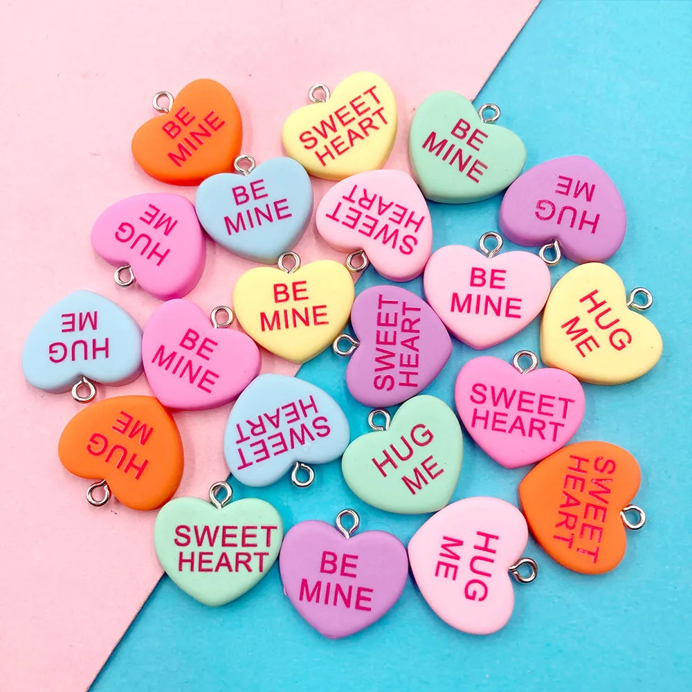 20 шт. украшения из смолы Hug Me Sweet Heart с плоским основанием кабошон скрапбукинг для
