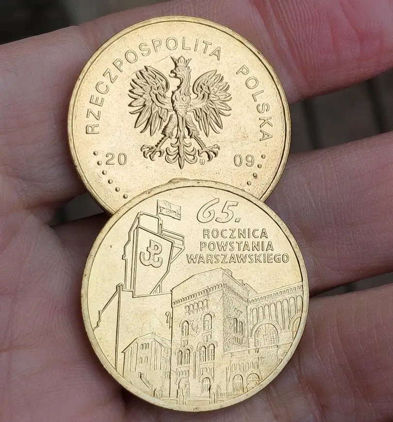 27 мм 2009 Польша 100% настоящая комиксаторная монета оригинальная коллекция|Значки| |