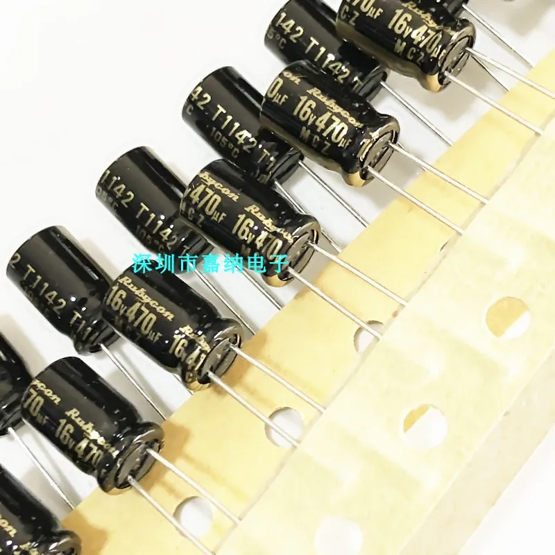 

50PCS NEW RUBYCON MCZ 16V470UF 8X11.5MM electrolytic capacitor mcz 470uf 16v Ultra low ESR motherboard 470uF/16V