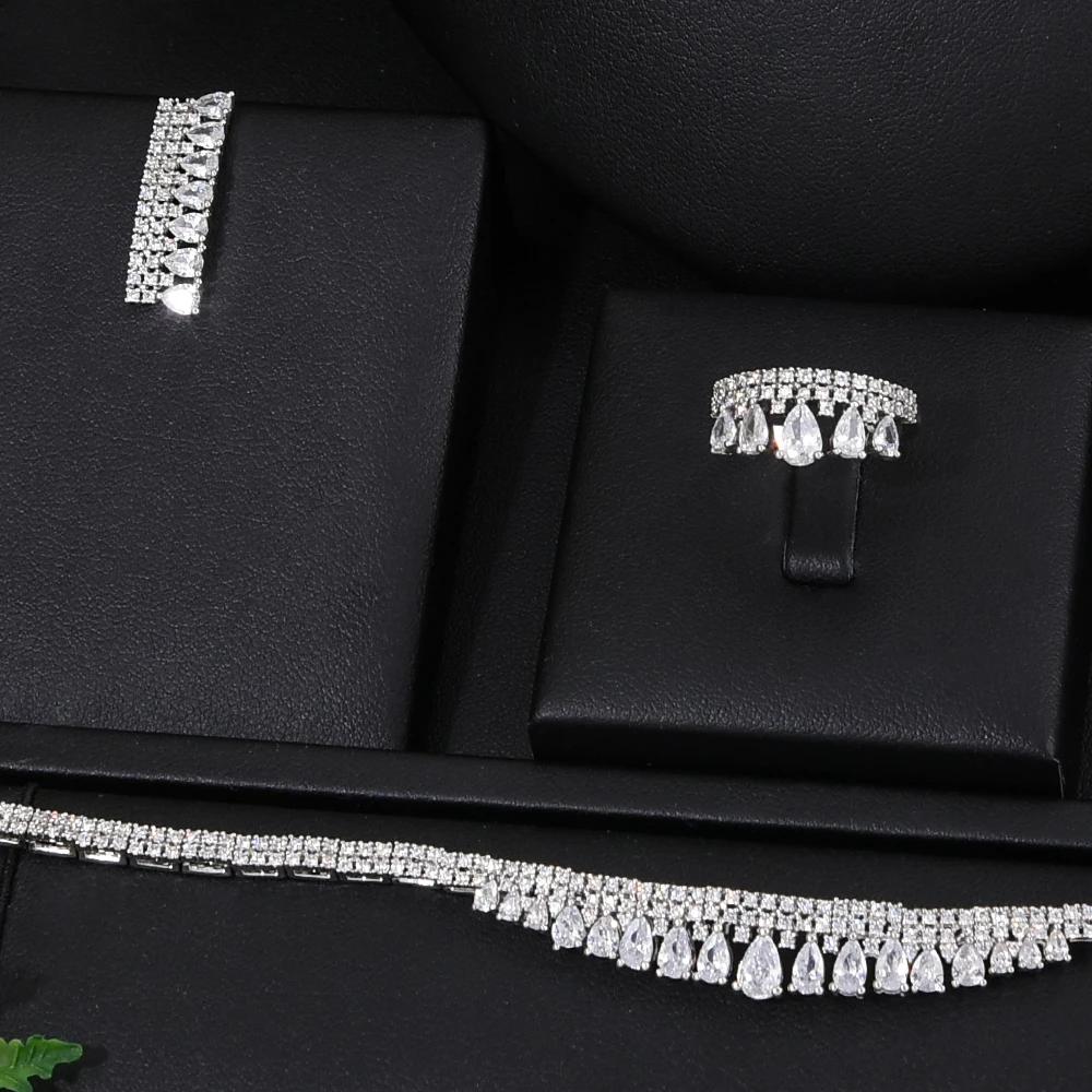 

GODKI Elegant Design 4pcs African Jewelry Set For Women Party Gift Dubai Jewelry Set Cubic Zircon Nigeria Wedding Jewelry Sets