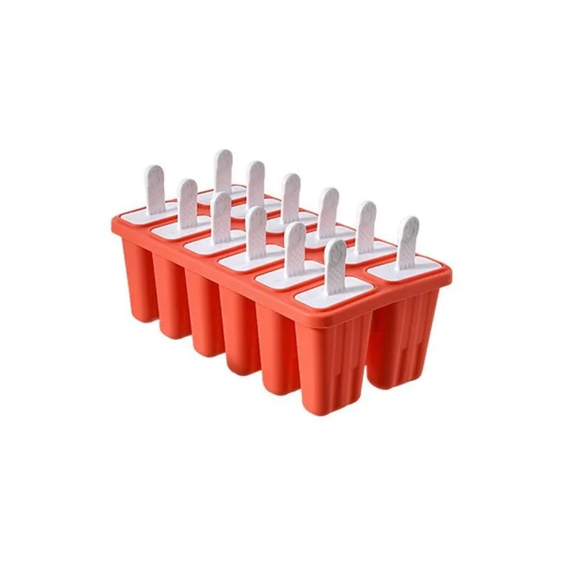 

1pc Silicone Ice Molds Tray Mold Reusable Easy Ice DIY Homemade Popsicle Ice Tray Mould Cream Mold Ice Cream Maker Molds E5X1