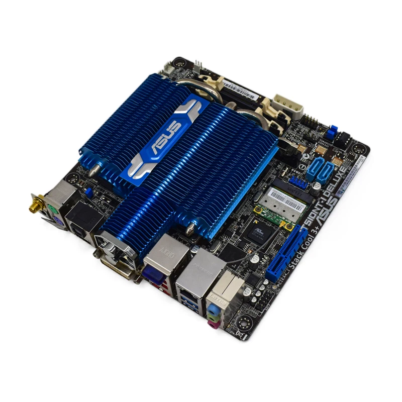 Материнская плата ASUS AT5IONT-I DELUXE DDR3 4 Гб USB 3 0 1 × PCI-E X1 SATA 2 ATOM D525 для Intel NM10 Mini-ITX