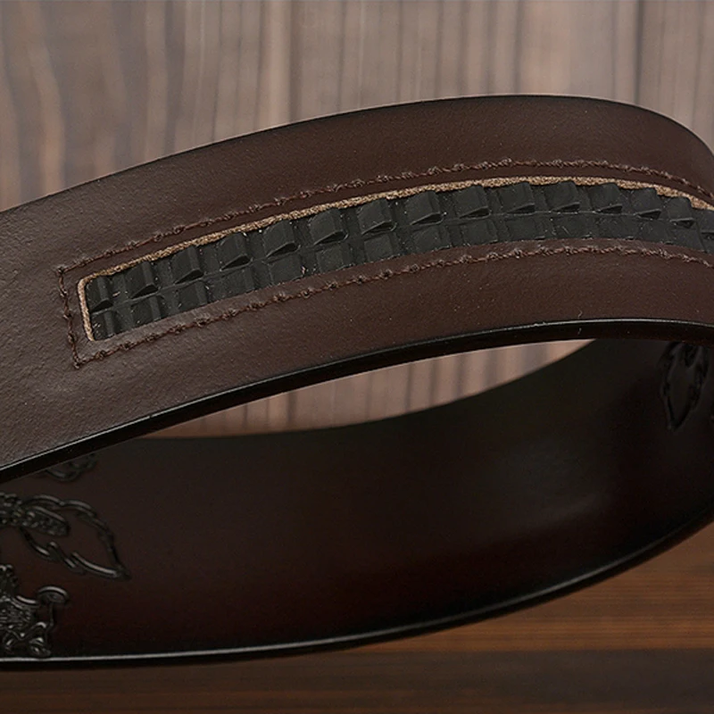 

Hot Sell New Arrivel Dragon Pattern Leather Belts for Men Top Quality The Most Fashionable Men Belt Cow Leather Automatic Buckle
