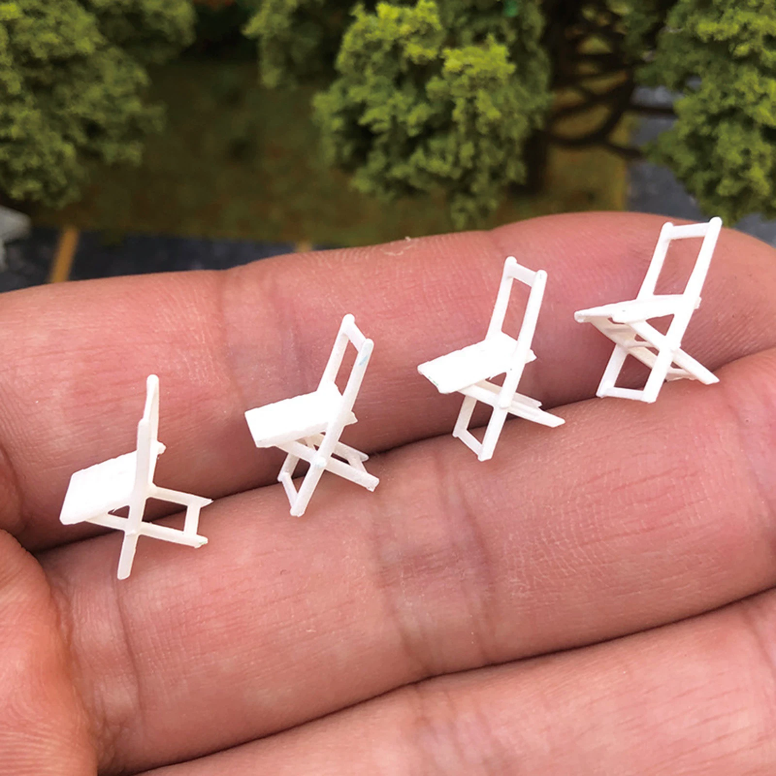 

4x 1/64 Mini Tiny Chairs Building Layout Scenario for Children Toy