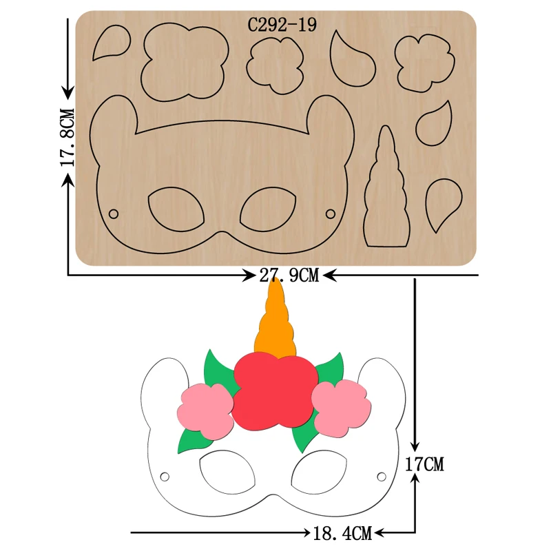 Новая маска деревянный под давлением Скрапбукинг C 292 19 Трафаретный вырубной