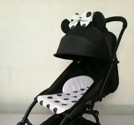 Текстиль для Yoya 175 babyyoya коляска Защита от солнца щит навес Чехол Подушка для Babythrone аксессуары коляска инвалидная коляска - Цвет: mikey A