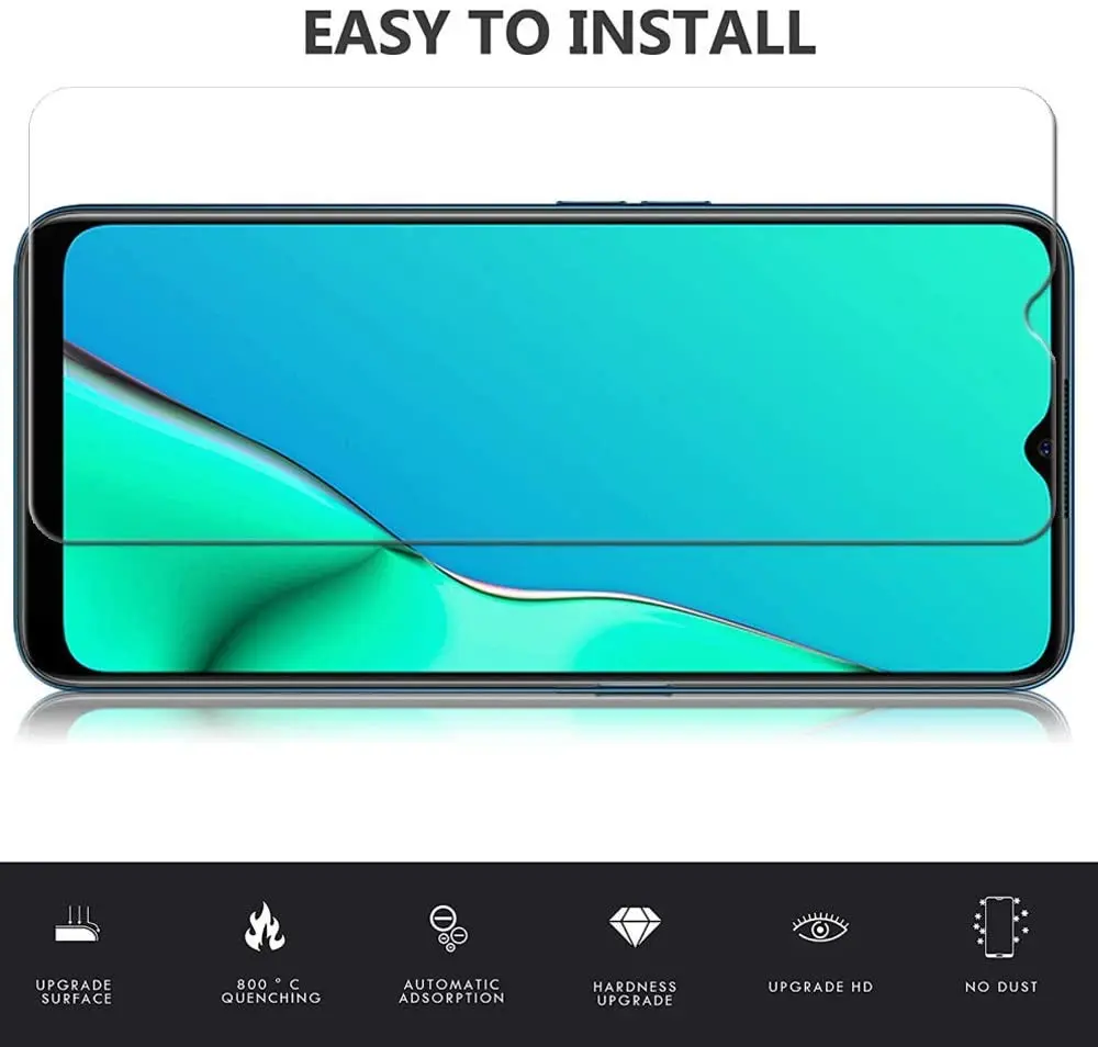 Закаленное стекло 9H 2.5D для Vivo Y90 Взрывозащищенная прозрачная защитная пленка