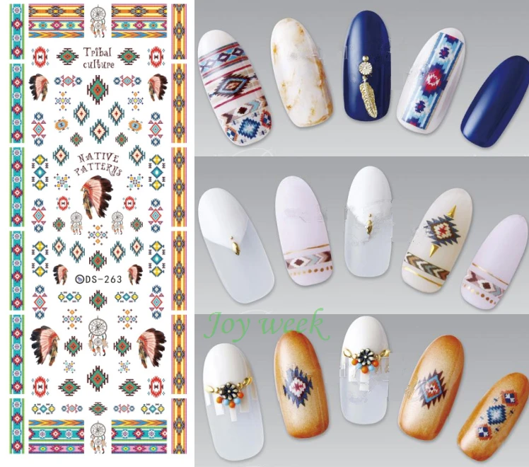 Водные Наклейки для ногтевого дизайна все декорации слайдеры Ловец снов клейкие