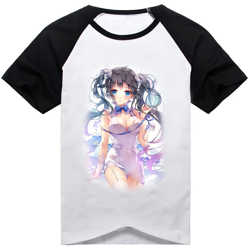 Аниме неправильно собирать девочек в подземелье? Летняя футболка Hestia Freyja для