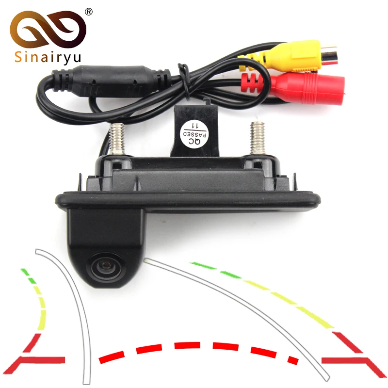 Sinairyu траектория Автомобильная камера заднего вида с ручкой для багажника ночное