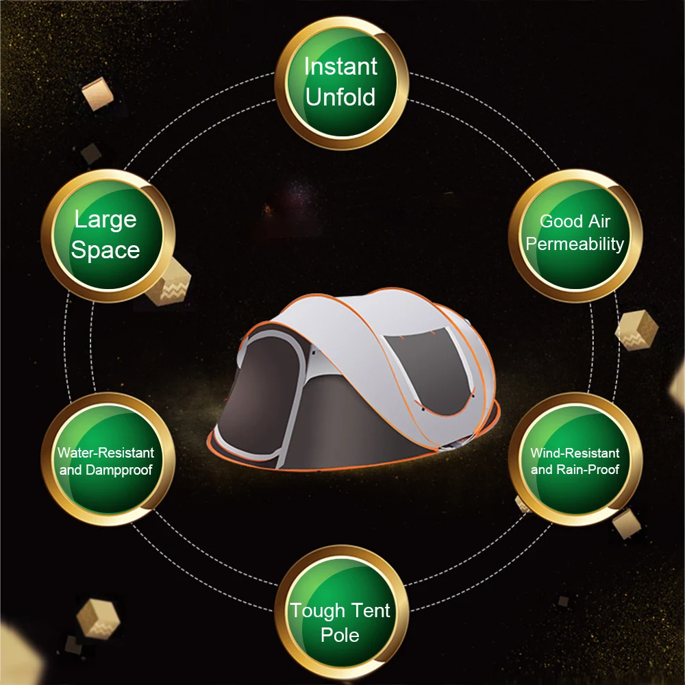 Палатка туристическая многофункциональная автоматическая складывающаяся