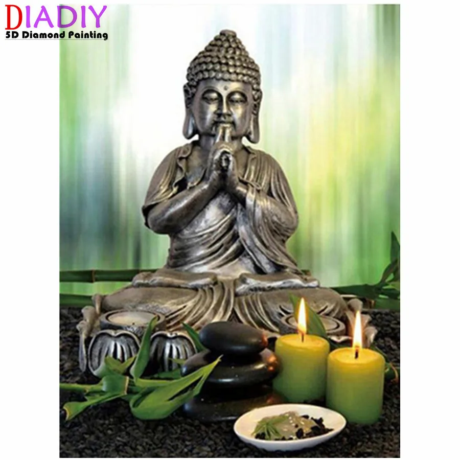 

5D алмазная живопись Будда, картина Стразы, алмазная вышивка, религия, картина стразы, Алмазная мозаика