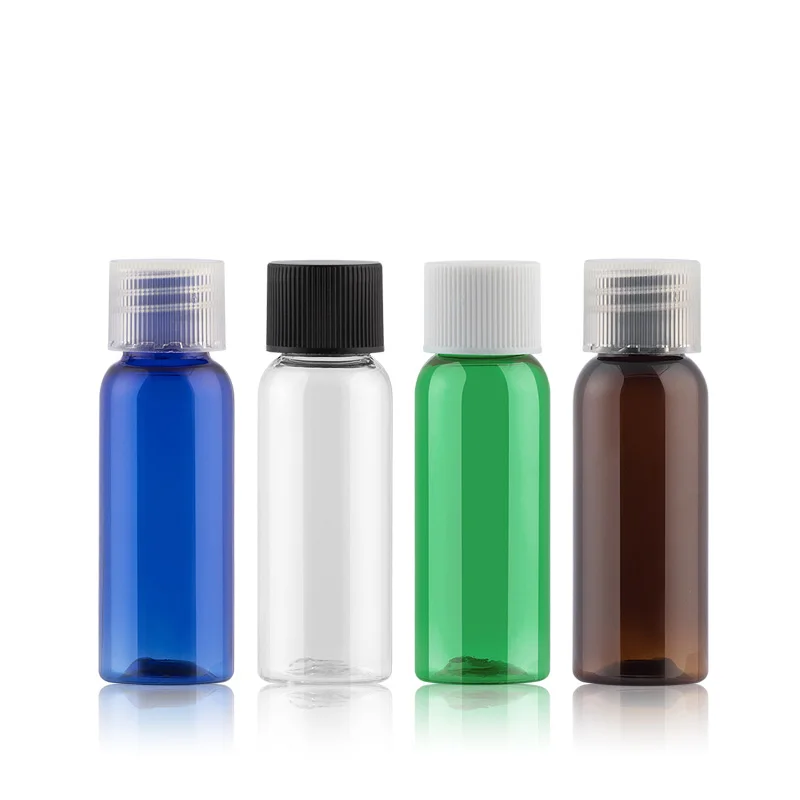 20 мл 50 шт. коричневый маленький образец личной гигиены пластиковая бутылка синий