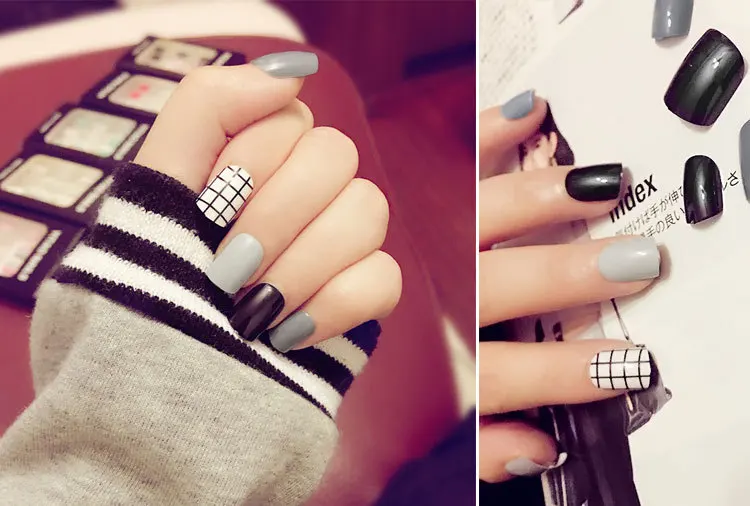 24 шт. искусственные ногти для дизайна ногтей|Накладные ногти| |