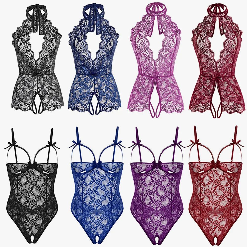 M XXL размера плюс кружевное воздушное страстное дамское нижнее белье Открытый