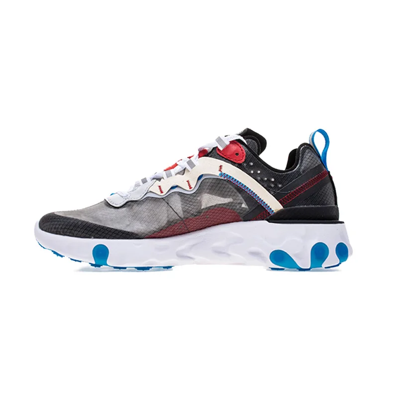 Обувь для бега react element 87 55 мужчин и женщин Chaussures Camo RED ORBIT Moss Royal Tint Dusty Peach Мужские