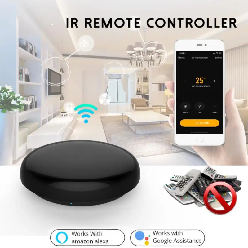 

DIY IR Remote Control Tuya Smart Home Universal Wifi Infrared Controller For TV DVD AUD AC Works With Amz Alexa Echo Google Home