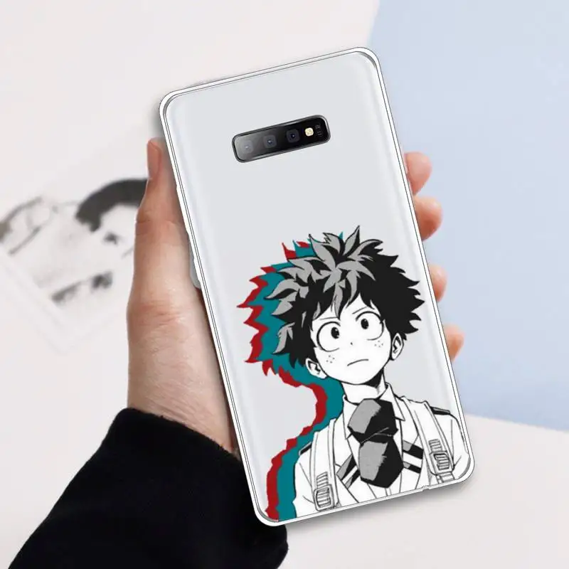 

My Hero Academia Phone Case Transparent For Samsung Galaxy A 71 21s S note 8 9 10 plus 20 ultra