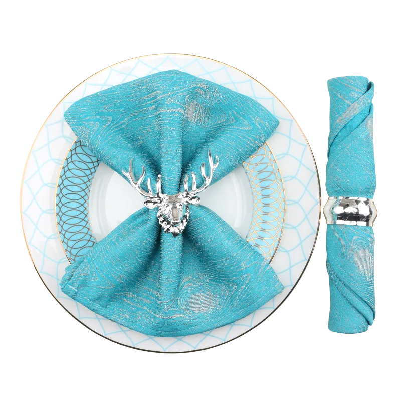 

Set of 6,18 Inches Square Polyester Dinner Napkins For Wedding Party Events Restaurant Kitchen Home Cloth Napkin Linen Napkins