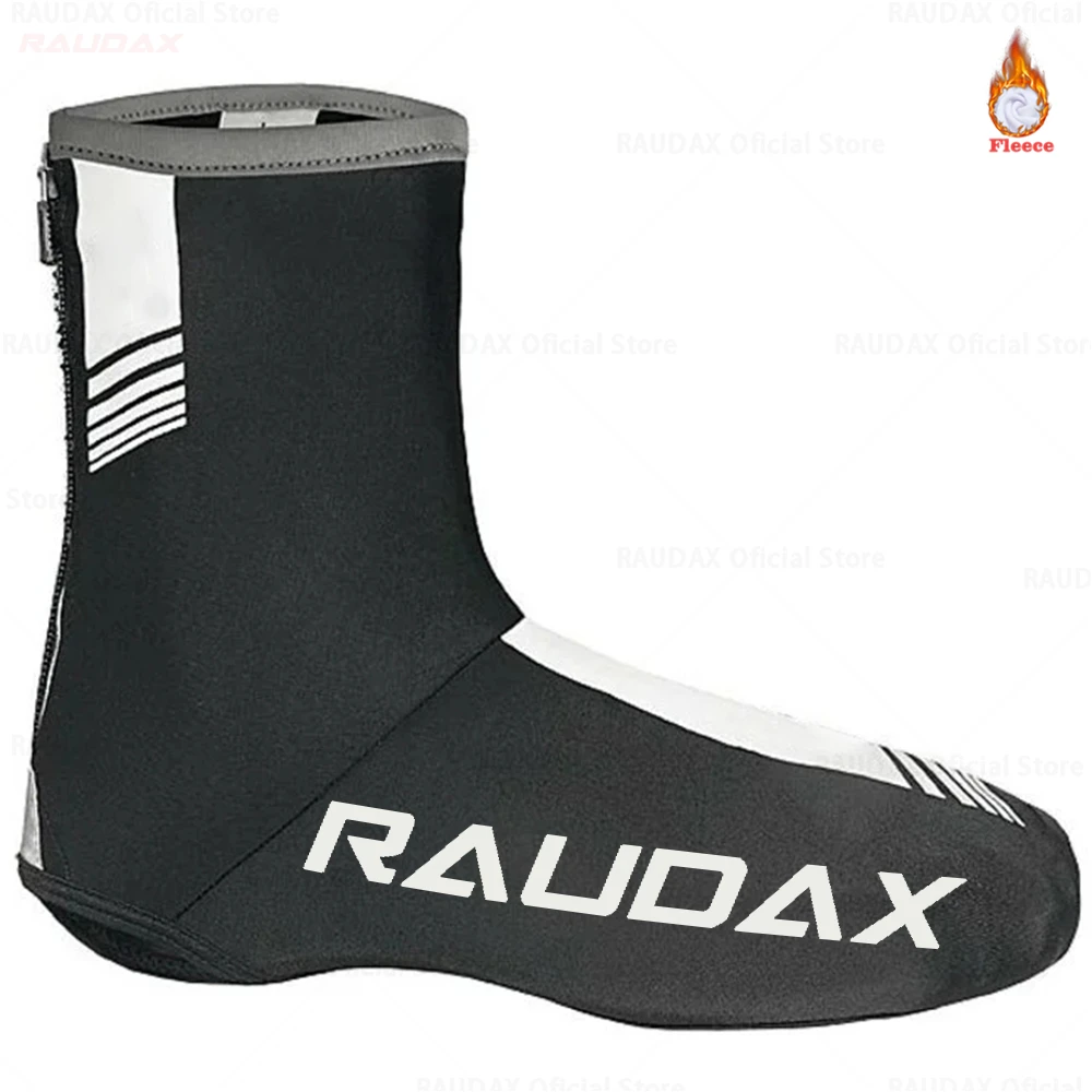 

Чехол для велосипедной обуви Raudax, для мужчин, для занятий спортом, горного велосипеда, зимний флисовый бахил на молнии, 2021