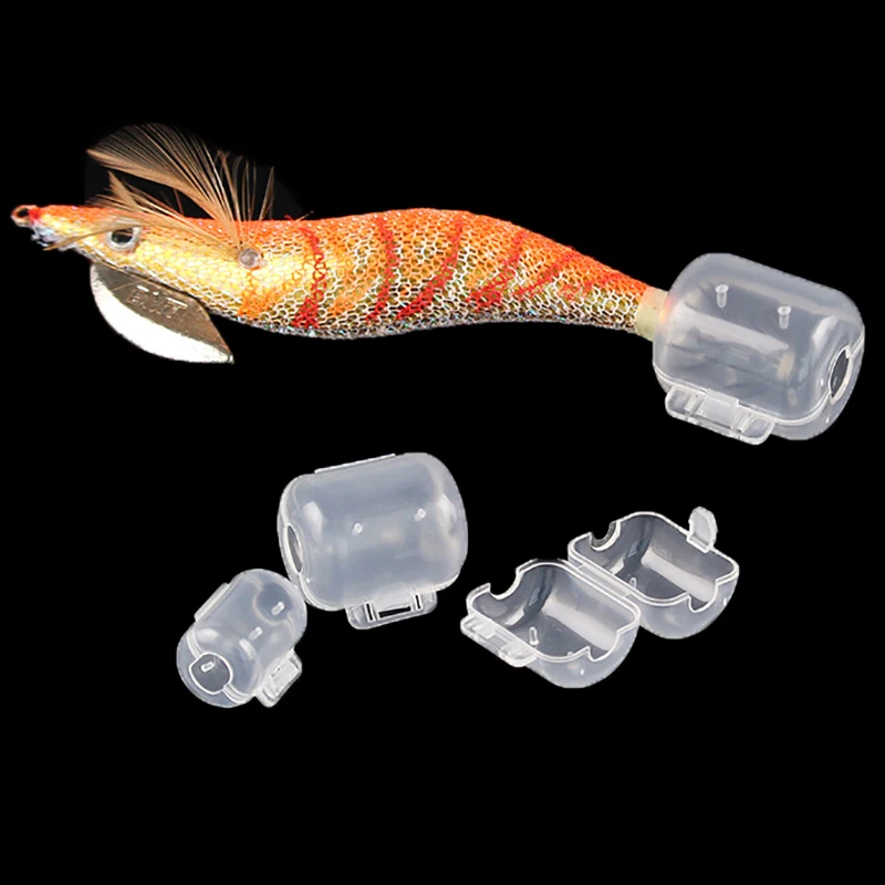 3 размера 10 шт деревянная приманка в виде креветки крючки с блесной кальмара