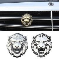 1x 3d metal windshield new lion head emblem badge logo car sticker reflective decal auto decoration badge motorcycle car styling