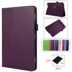 Деловой Ультратонкий флип-чехол из искусственной кожи с подставкой для Huawei MediaPad M5 lite 8 T3 M3 T5 T8 T10S, чехол + подарок