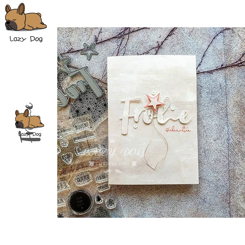 Счастливые немецкие буквы металлические Вырубные штампы искусственное